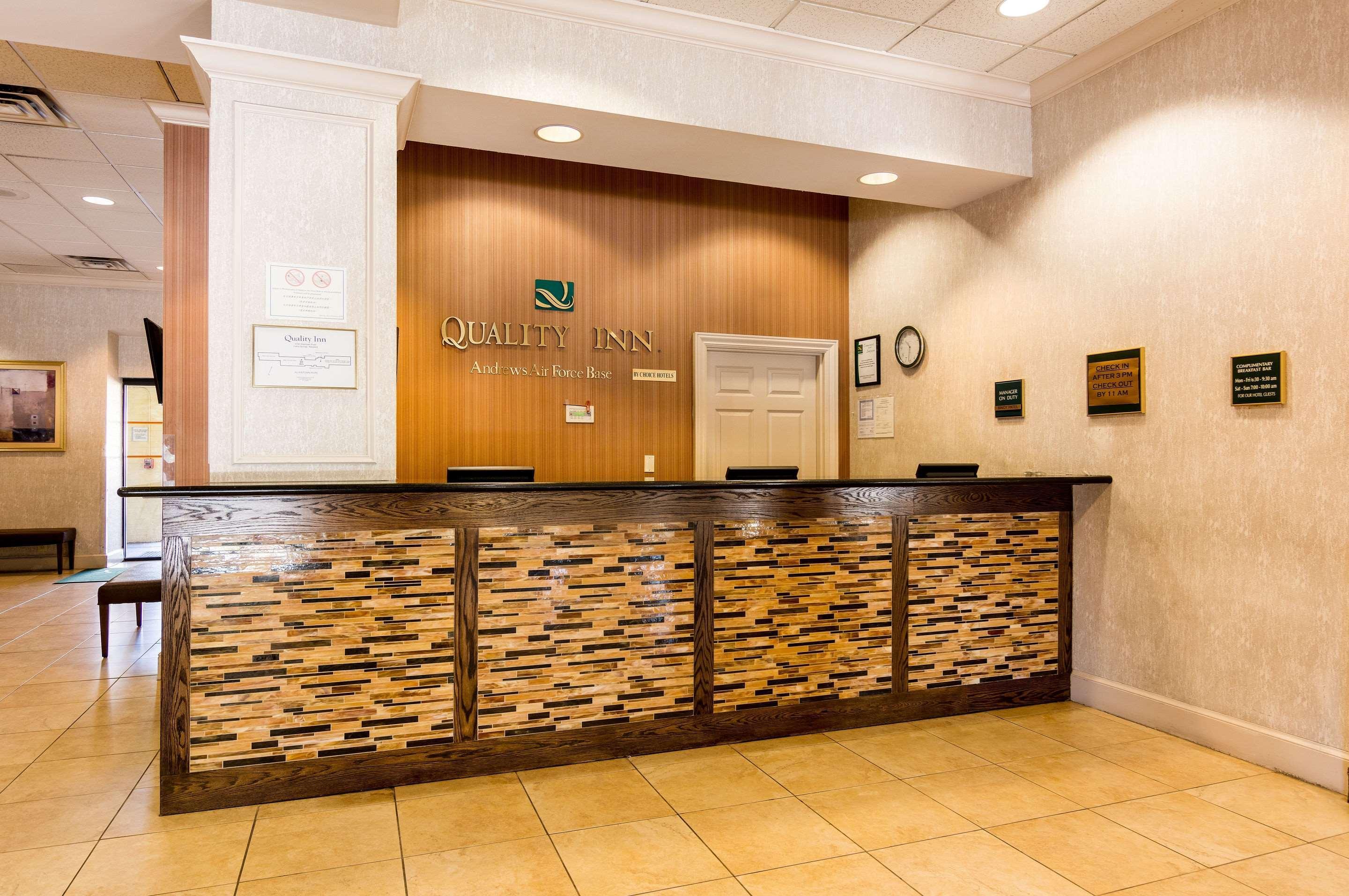 קאמפ ספרינגס Quality Inn Near Joint Base Andrews-Washington Area מראה חיצוני תמונה